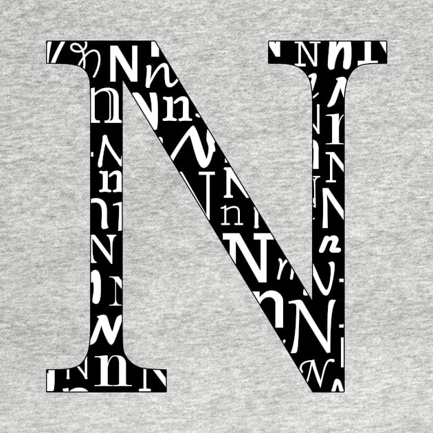 N Filled - Typography by gillianembers